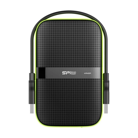 هارد اکسترنال HDD سیلیکون پاور مدل Armor A60 ظرفیت 1TB – مشکی سبز