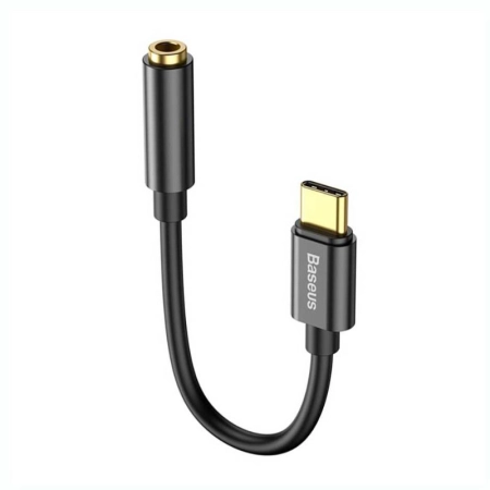مبدل USB-C به AUX بیسوس مدل CATL54-01 - مشکی
