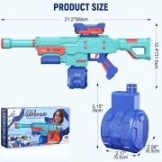 تفنگ آبپاش Electric Water Gun Dual Mode Master M416 650ml – آبی کمرنگ