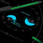 ساعت مچی امگا سواچ MISSION TO THE MOONPHASE - NEW MOON مدل SO33B700