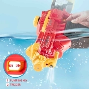 تفنگ آبپاش Electric Combat Water Gun 680ml - قرمز