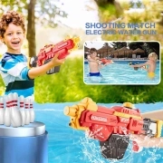 تفنگ آبپاش Electric Combat Water Gun 680ml - قرمز