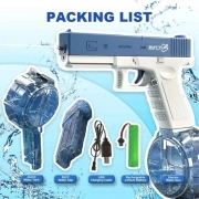 تفنگ آبپاش 2 مخزنه شیائومی Electric Water Gun 492ml+58ml – آبی 2