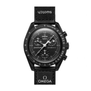 ساعت مچی امگا سواچ MISSION TO THE MOONPHASE - NEW MOON مدل SO33B700