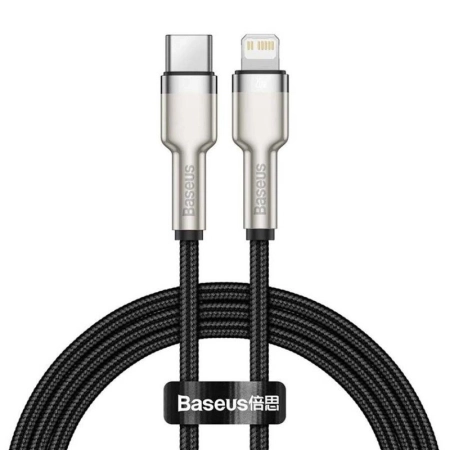 کابل شارژ USB-C به لایتنینگ بیسوس مدل Cafule CATLJK-A01 طول 1m - مشکی