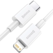 کابل شارژ USB-C به لایتنینگ بیسوس مدل CATLYS-C02 طول 2m - سفید 1