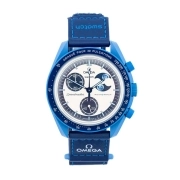 ساعت مچی امگا سواچ MISSION TO THE SUPER BLUE MOONPHASE مدل SO33N700