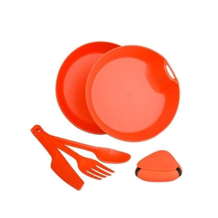 ست ظروف 1 نفره لایف کمپ 6 تکه کمبو کد 45818 - نارنجی