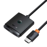 مبدل 1 به 2 HDMI بیسوس مدل AirJoy B01331105111-01 طول 1m - مشکی
