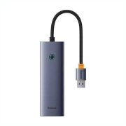 هاب USB-A چهار پورت بیسوس مدل B0005280A813-01 - خاکستری