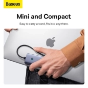 هاب USB-C چهار پورت بیسوس مدل B0005280A813-03 - خاکستری 2