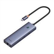 هاب USB-C شش پورت بیسوس مدل B00052807813-00 - خاکستری 1