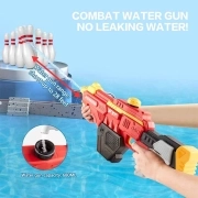 تفنگ آبپاش Electric Combat Water Gun 680ml - قرمز