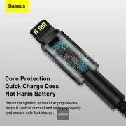 کابل شارژ سریع USB-C به لایتنینگ بیسوس مدل Tungsten Gold CATLWJ-A01 طول 2 متر - مشکی 1