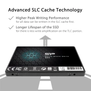 هارد SSD اینترنال سیلیکون پاور مدل Slim S55ظرفیت 120 گیگابایت - مشکی