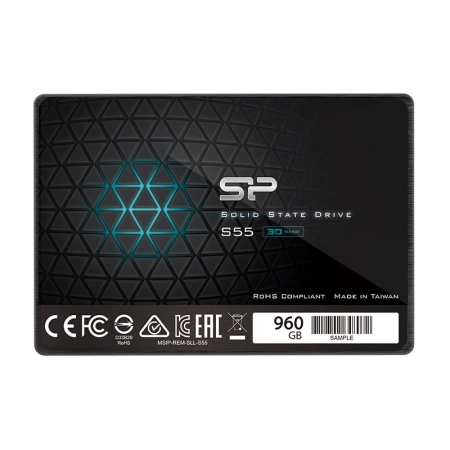 هارد اینترنال SSD سیلیکون پاور مدل Slim S55 ظرفیت 960GB - مشکی