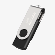 فلش مموری هایک سمی مدل Rotary M200S U3 ظرفیت 64GB – مشکی نقره‌ای
