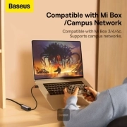 مبدل USB-C به LAN بیسوس مدل WKQX000313 - خاکستری 4