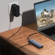 هاب USB-C هفت پورت بیسوس مدل B00052805813-00 - خاکستری 2