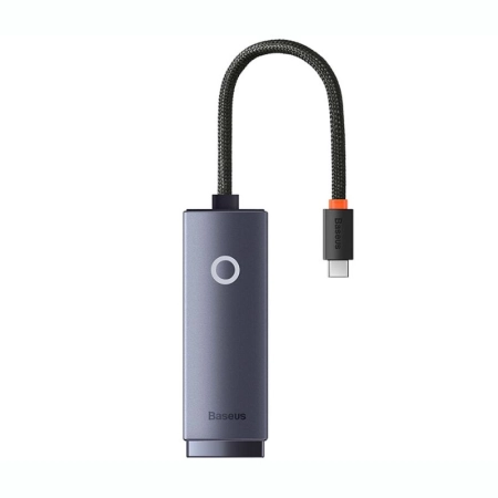مبدل USB-C به LAN بیسوس مدل WKQX000313 - خاکستری