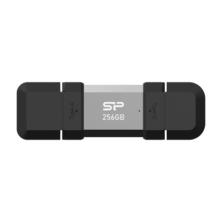 فلش مموری سیلیکون پاور مدل Mobile C51 ظرفیت 256GB – نقره‌ای