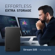 هارد اکسترنال SSD سیلیکون پاور مدل Stream S05 ظرفیت 1TB - مشکی