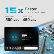 هارد SSD اینترنال سیلیکون پاور مدل Ace A55 ظرفیت 256 گیگابایت - مشکی