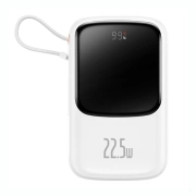 پاوربانک بیسوس مدل Qpow PRO PPQD060102 ظرفیت 10000mAh و توان 22.5W - سفید