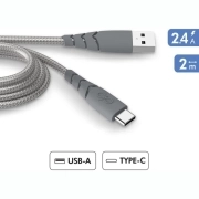کابل شارژ سریع USB-A به USB-C فورس مدل FPCBLAC2MG طول 2m - خاکستری