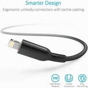 کابل شارژ USB-A به لایتنینگ انکر مدل A8432H12 طول 90cm- مشکی