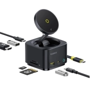 هاب USB-C 7 پورت بیسوس مدل MagPro Series II – مشکی