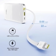 پاوربانک بیسوس مدل EnerFill FC51 Bipow2 Pro ظرفیت 1000mAh - سفید 4