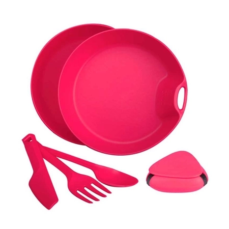 ست ظروف 1 نفره لایف کمپ 6 تکه کمبو کد 45818 - سرخابی