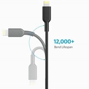 کابل شارژ USB-A به لایتنینگ انکر مدل A8432H12 طول 90cm- مشکی 1