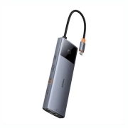 هاب USB-C ده پورت بیسوس مدل Metal Gleam II B00061800813-00 - خاکستری 1