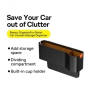 جعبه نظم دهنده داخل خودرو بیسوس مدل Gap Organizers - مشکی