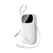 پاوربانک بیسوس مدل EnerFill FC31 ظرفیت 20000mAh و توان 45W - سفید
