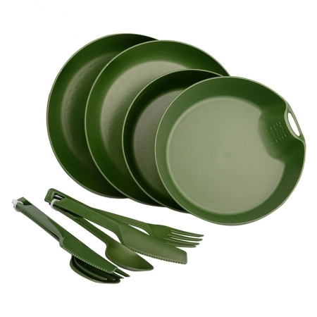 ست ظروف 2 نفره لایف کمپ 10 تکه کد 45806 - یشمی