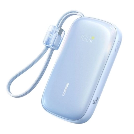 پاوربانک بیسوس مدل EnerFill FC21 Qpow 3 ظرفیت 10000mAh و توان 45W - آبی