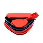 ست 8 تکه لایف کمپ مدل LunchKit کد 45816 - طوسی تیره - قرمز