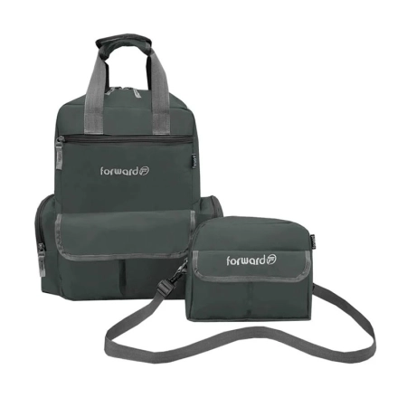 کوله پشتی سیسمونی فوروارد مدل FCLT3345 به همراه کیف رودوشی - سبز تیره