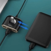 هاب USB چهار پورت بیسوس مدل SQUARE ROUND – مشکی