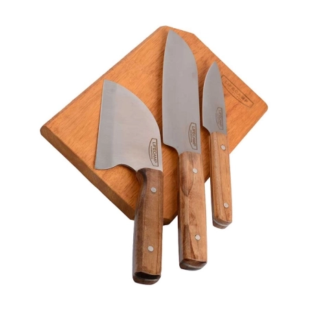 ست چاقو و ساطور لایف کمپ مدل 4 تکه صربستانی کد 45820