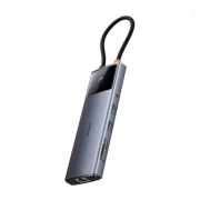 هاب USB-C ده پورت بیسوس مدل Metal Gleam II B00061800813-00 - خاکستری 3