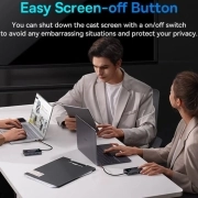هاب USB-C هشت پورت بیسوس مدل PioneerJoy - خاکستری