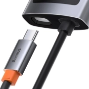 هاب USB چهار پورت بیسوس مدل Metal Gleam CAHUB-CY0G – خاکستری