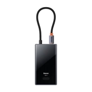 هاب USB-C شش پورت بیسوس مدل PioneerJoy - خاکستری