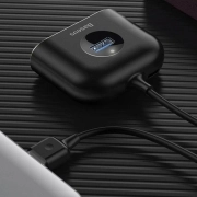 هاب USB چهار پورت بیسوس مدل SQUARE ROUND – مشکی