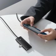 هاب چهار پورت USB بیسوس مدل Lite Series WKQX030401 - خاکستری 1