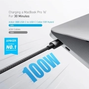 کابل شارژر سریع USB-C به USB-C انکر مدل A8757h112 طول 1.8m - مشکی